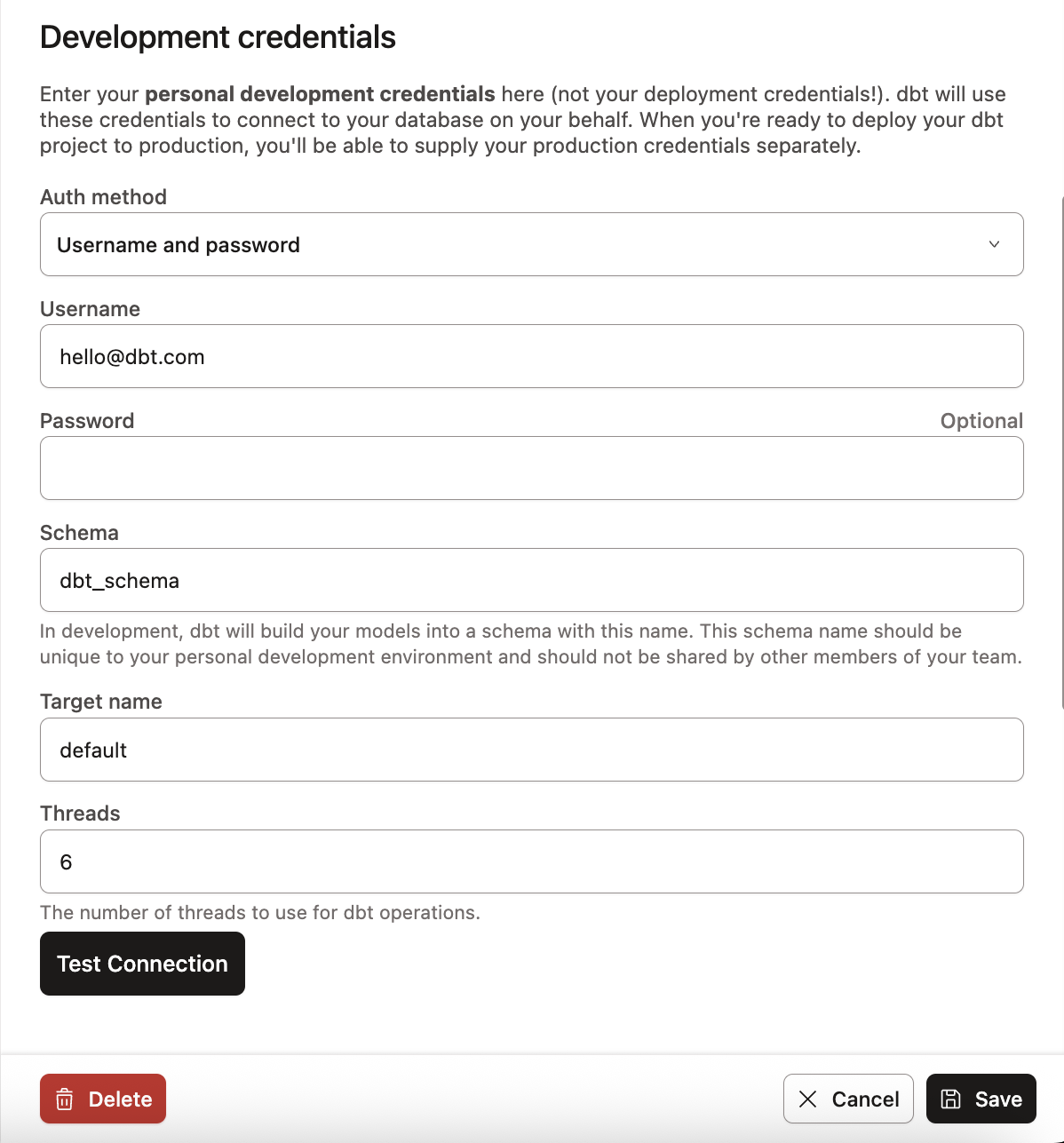 Configure developer credentials in your profile Configure developer credentials in your profile